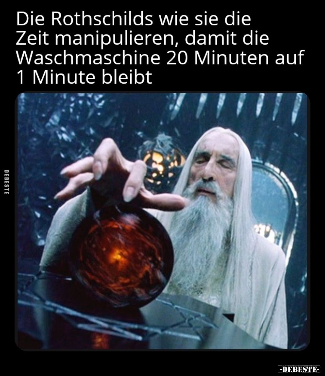 Die Rothschilds wie sie die Zeit manipulieren, damit die Waschmaschine 20 Minuten auf 1 Minute bleibt