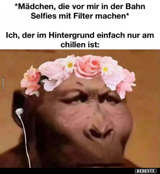 *Mädchen, die vor mir in der Bahn Selfies mit Filter.. - Lustige Bilder | DEBESTE.de