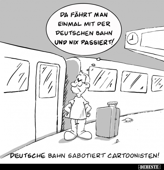 Da fährt man einmal mit der Deutschen Bahn.. - Lustige Bilder | DEBESTE.de