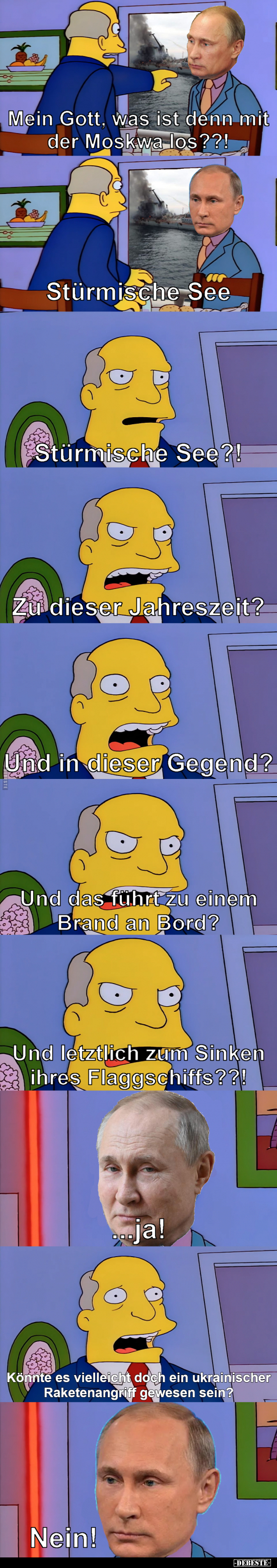 Mein Gott, was ist denn mit der Moskwa los?