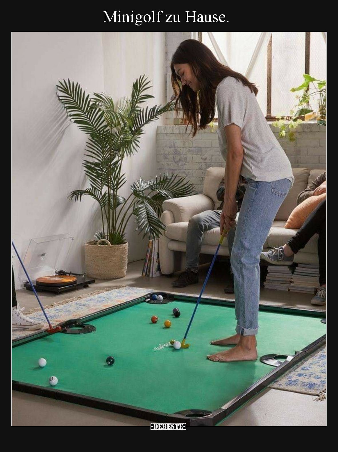 Minigolf zu Hause... - Lustige Bilder | DEBESTE.de