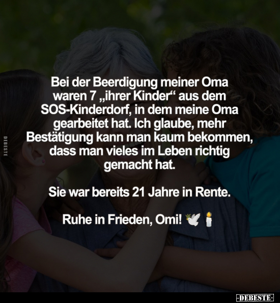 Bei der Beerdigung meiner Oma waren 7 " ihrer Kinder".. - Lustige Bilder | DEBESTE.de