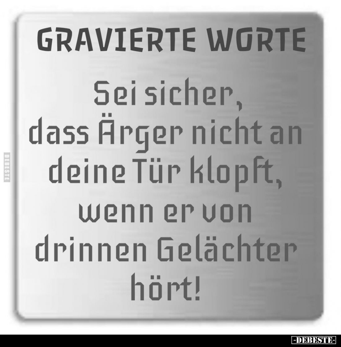 Sei sicher, dass Ärger nicht an deine Tür klopft... - Lustige Bilder | DEBESTE.de