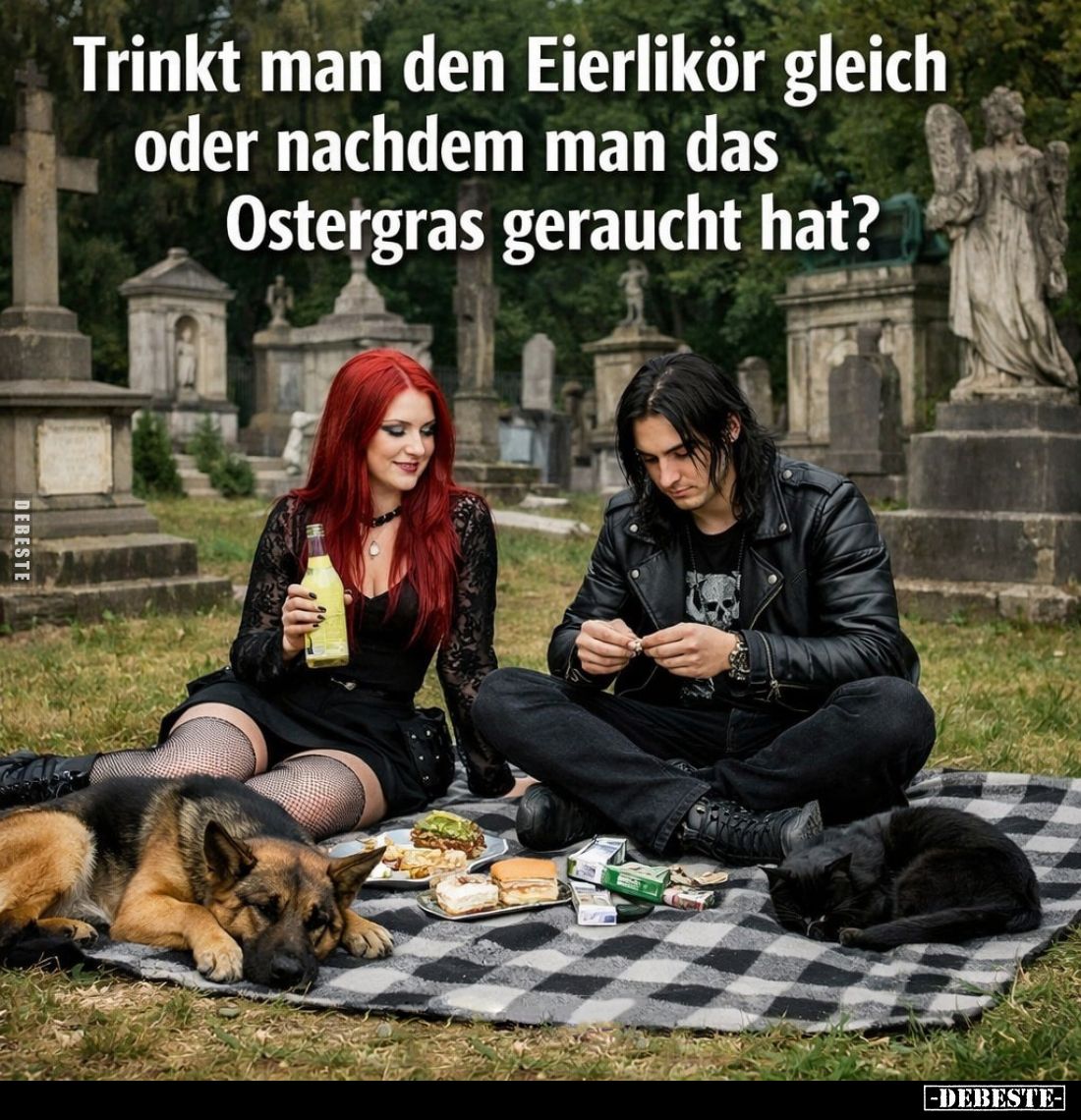 Trinkt man den Eierlikör gleich oder nachdem man das Ostergras geraucht hat?