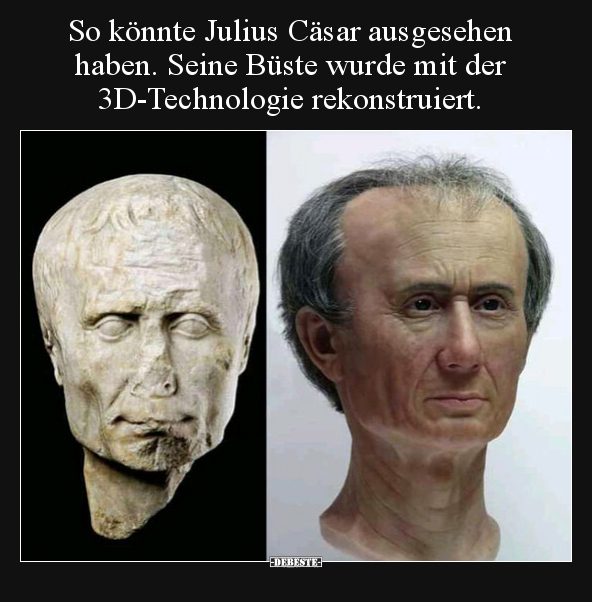 So könnte Julius Cäsar ausgesehen haben. Seine Büste wurde.. - Lustige Bilder | DEBESTE.de