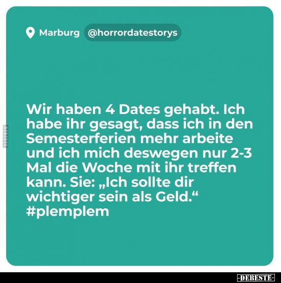 Wir haben 4 Dates gehabt.. - Lustige Bilder | DEBESTE.de