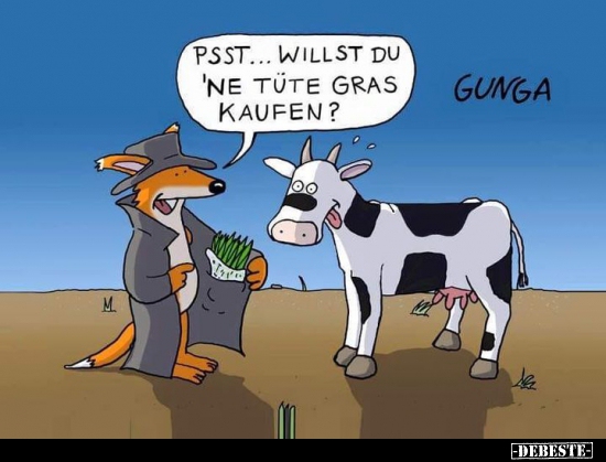 Psst... Willst du ne Tüte Gras kaufen?.. - Lustige Bilder | DEBESTE.de