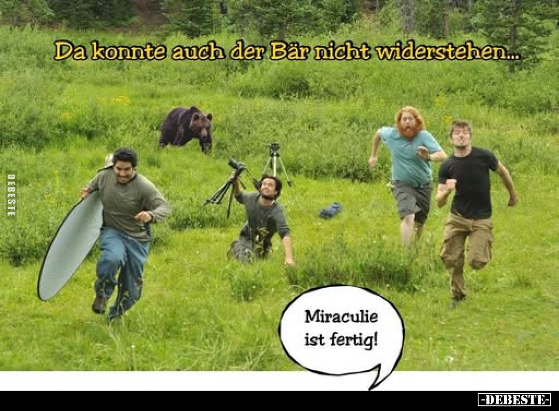 Da konnte auch der Bär nicht widerstehen...
Miraculie ist fertig!