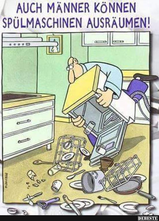 Auch Männer können Spülmaschinen ausräumen.. - Lustige Bilder | DEBESTE.de