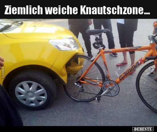 Ziemlich weiche Knautschzone...