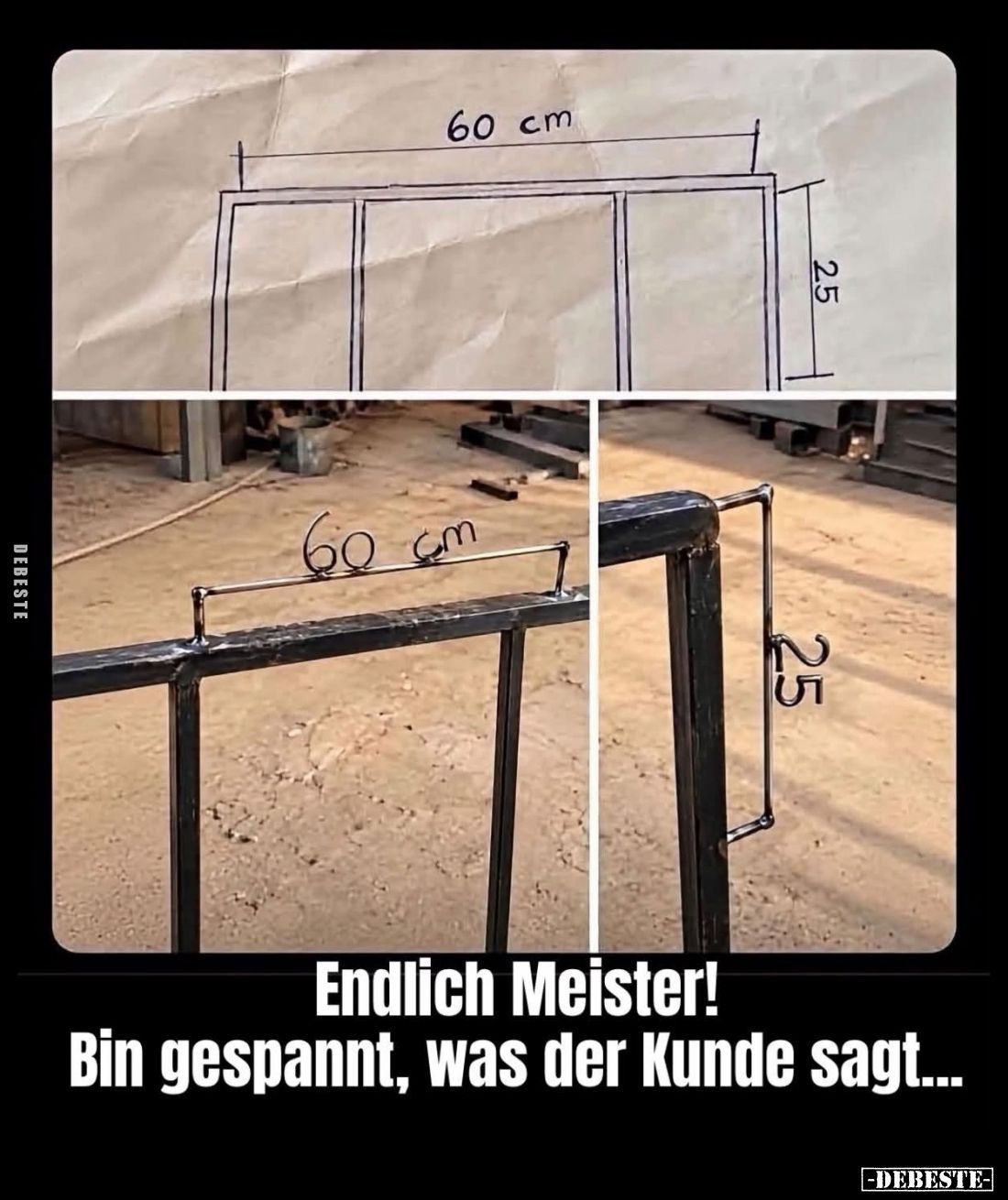 Endlich Meister! Bin gespannt, was der Kunde sagt...