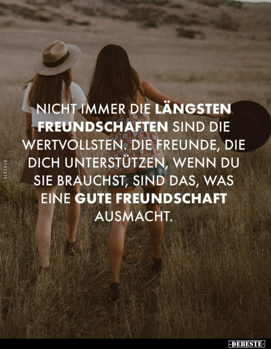 Nicht immer die längsten Freundschaften sind die.. - Lustige Bilder | DEBESTE.de