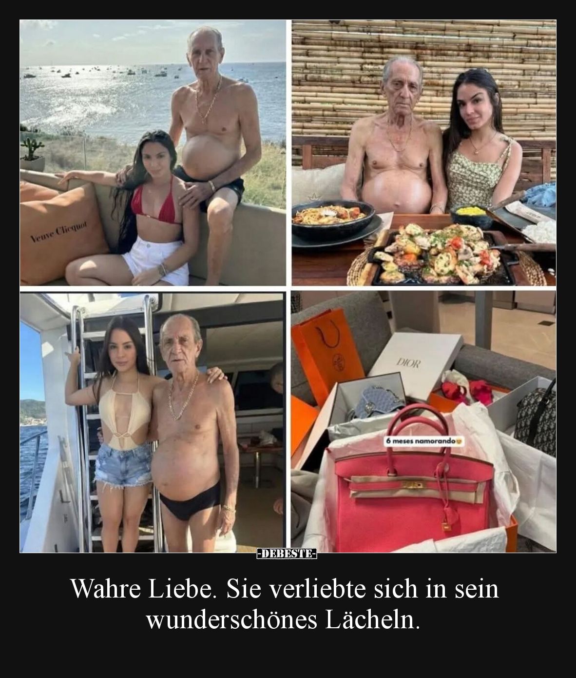 Wahre Liebe. Sie verliebte sich in sein wunderschönes Lächeln.
