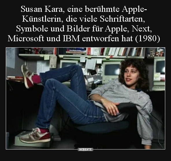 Susan Kara, eine berühmte Apple-Künstlerin, die viele.. - Lustige Bilder | DEBESTE.de