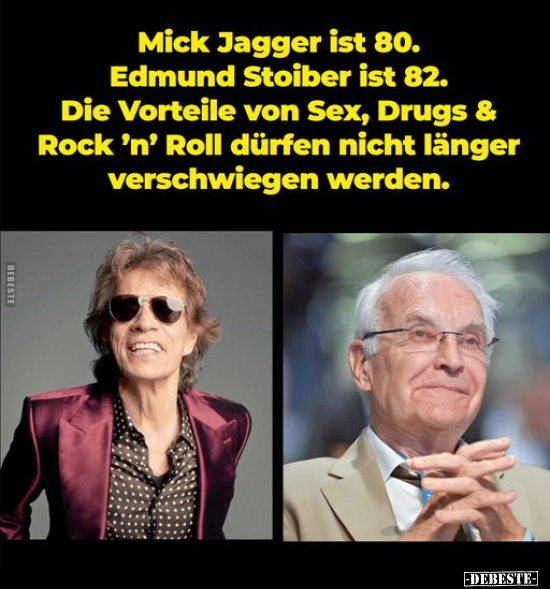 Mick Jagger ist 80... - Lustige Bilder | DEBESTE.de