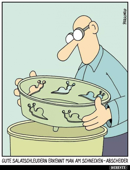 Gute Salatschleudern erkennt man am..