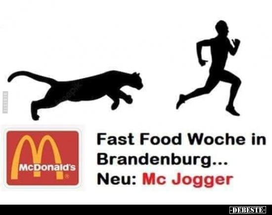 Fast Food Woche in Ma Brandenburg... Neu: Mc Jogger.. - Lustige Bilder | DEBESTE.de