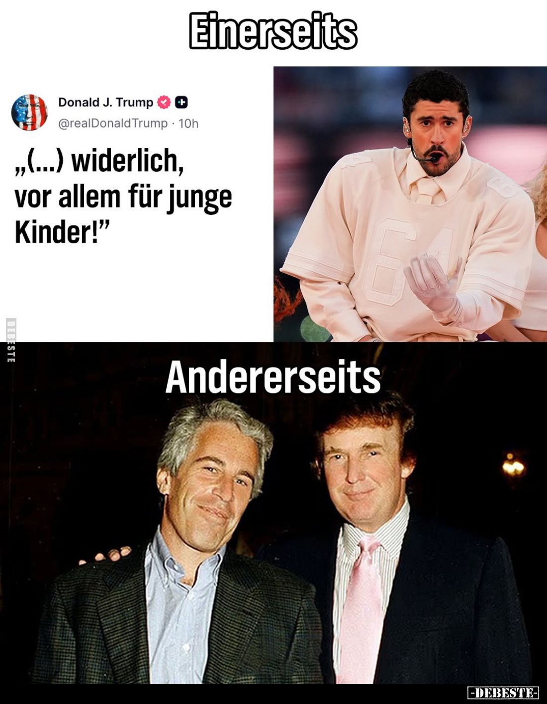 Einerseits
,,(...) widerlich, vor allem für junge Kinder!"
-
Andererseits