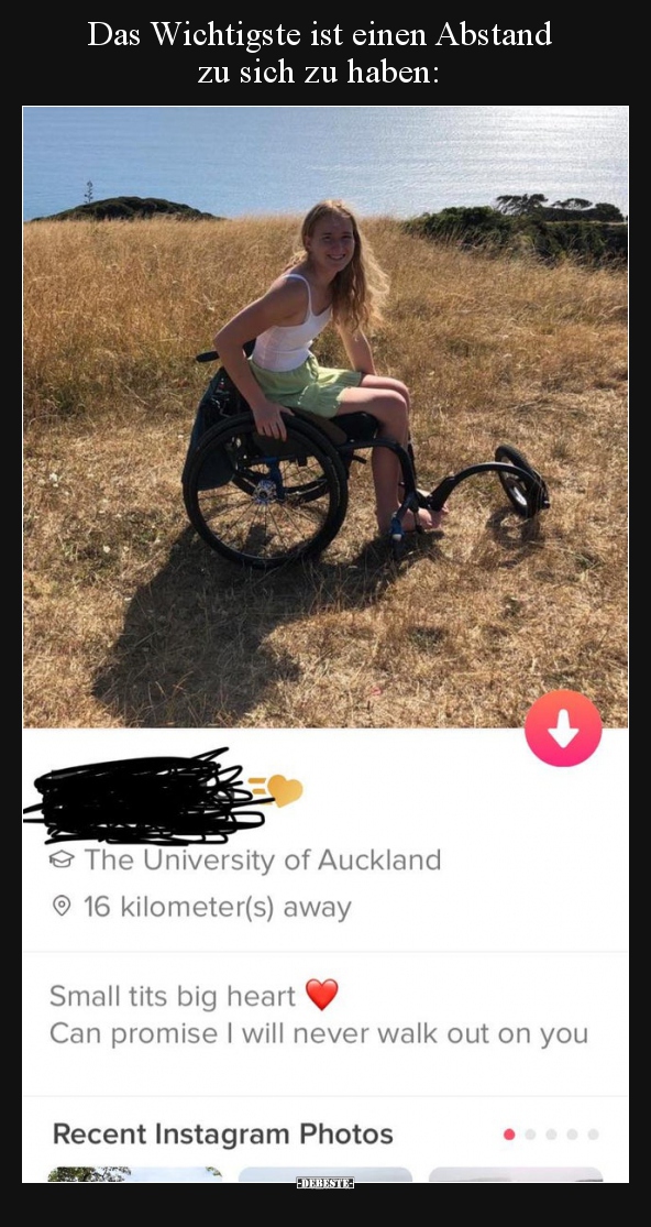 Das Wichtigste ist einen Abstand zu sich zu haben..