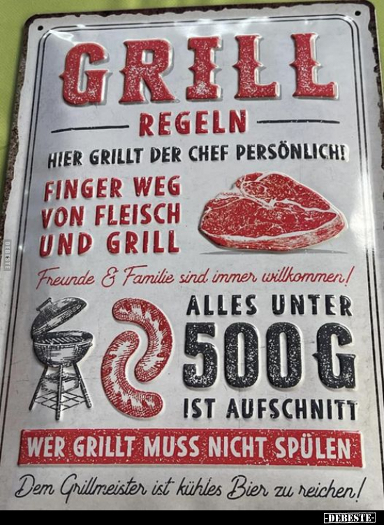 Grill Regeln.. - Lustige Bilder | DEBESTE.de