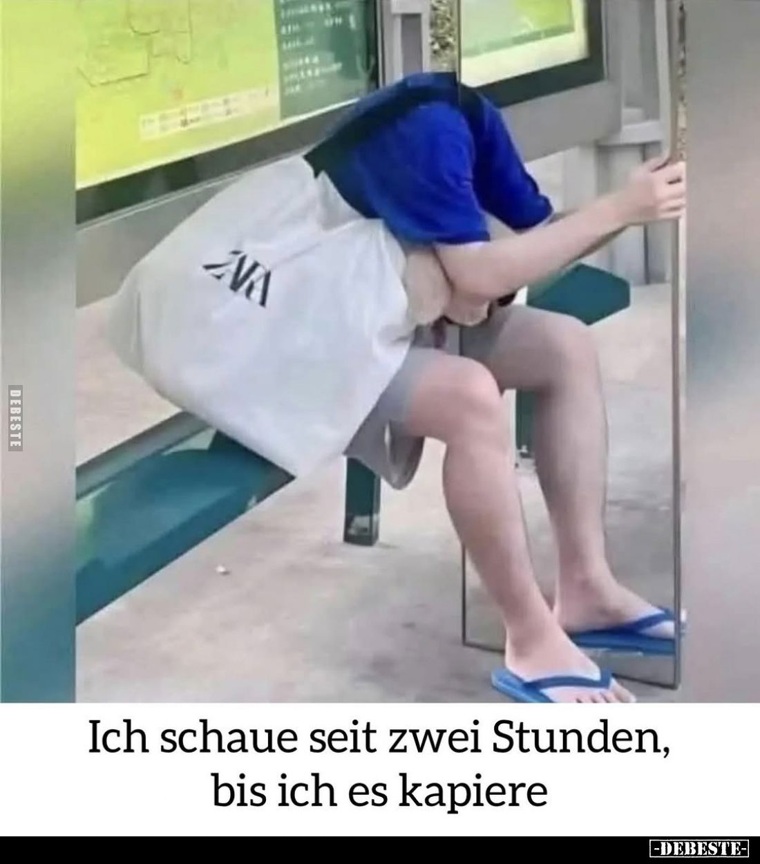 Ich schaue seit zwei Stunden, bis ich es kapiere.