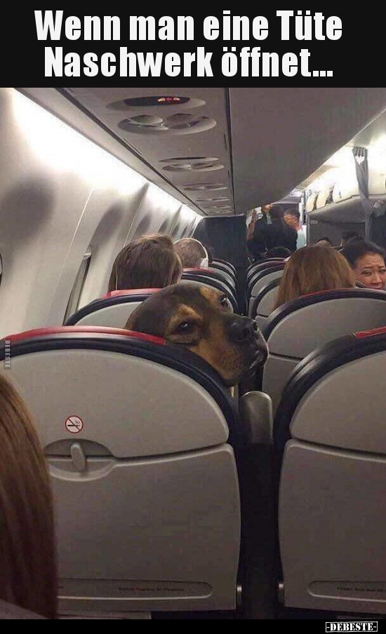 Wenn man eine Tüte Naschwerk öffnet...