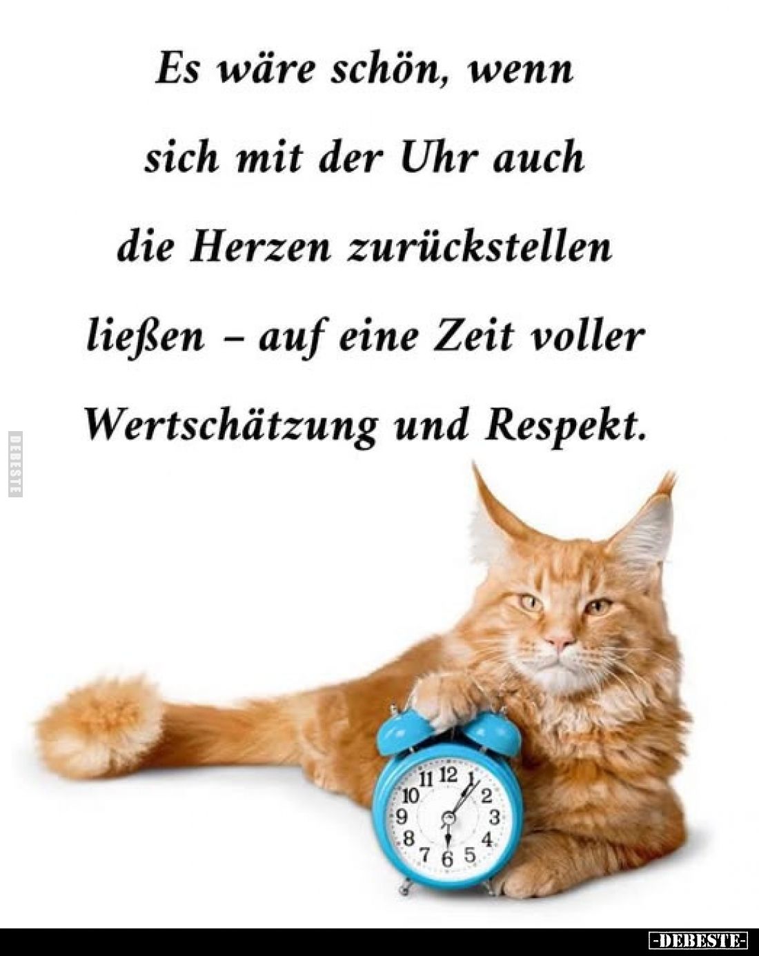 Es wäre schön, wenn sich mit der Uhr auch die Herzen zurückstellen ließen - auf eine Zeit voller Wertschätzung und Respekt.