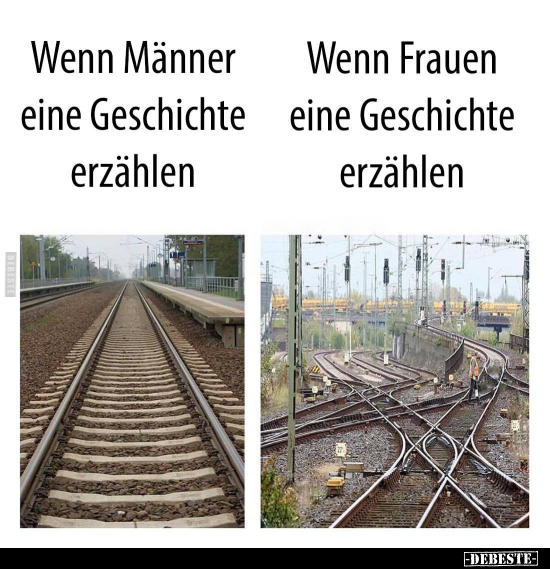 Wenn Männer eine Geschichte erzählen.. - Lustige Bilder | DEBESTE.de