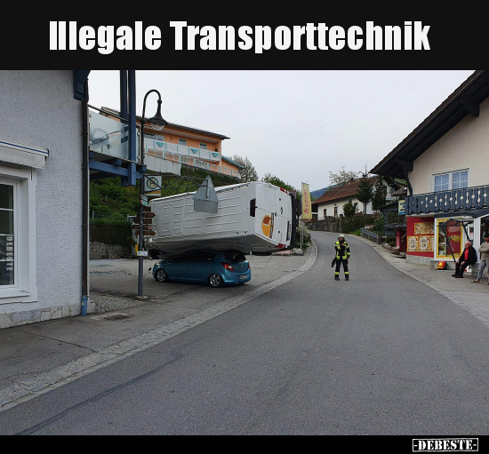 Illegale Transporttechnik.. - Lustige Bilder | DEBESTE.de