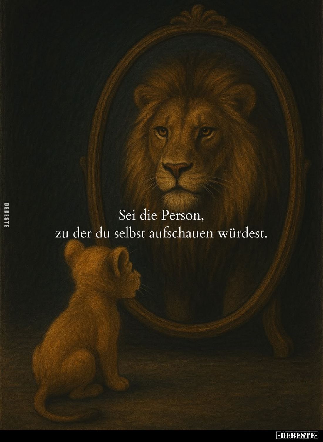 Sei die Person, zu der du selbst aufschauen würdest.