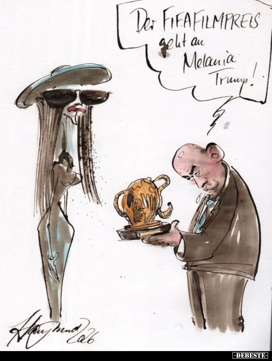 Der FIFAFILMPREIS geht an Melania Trump!