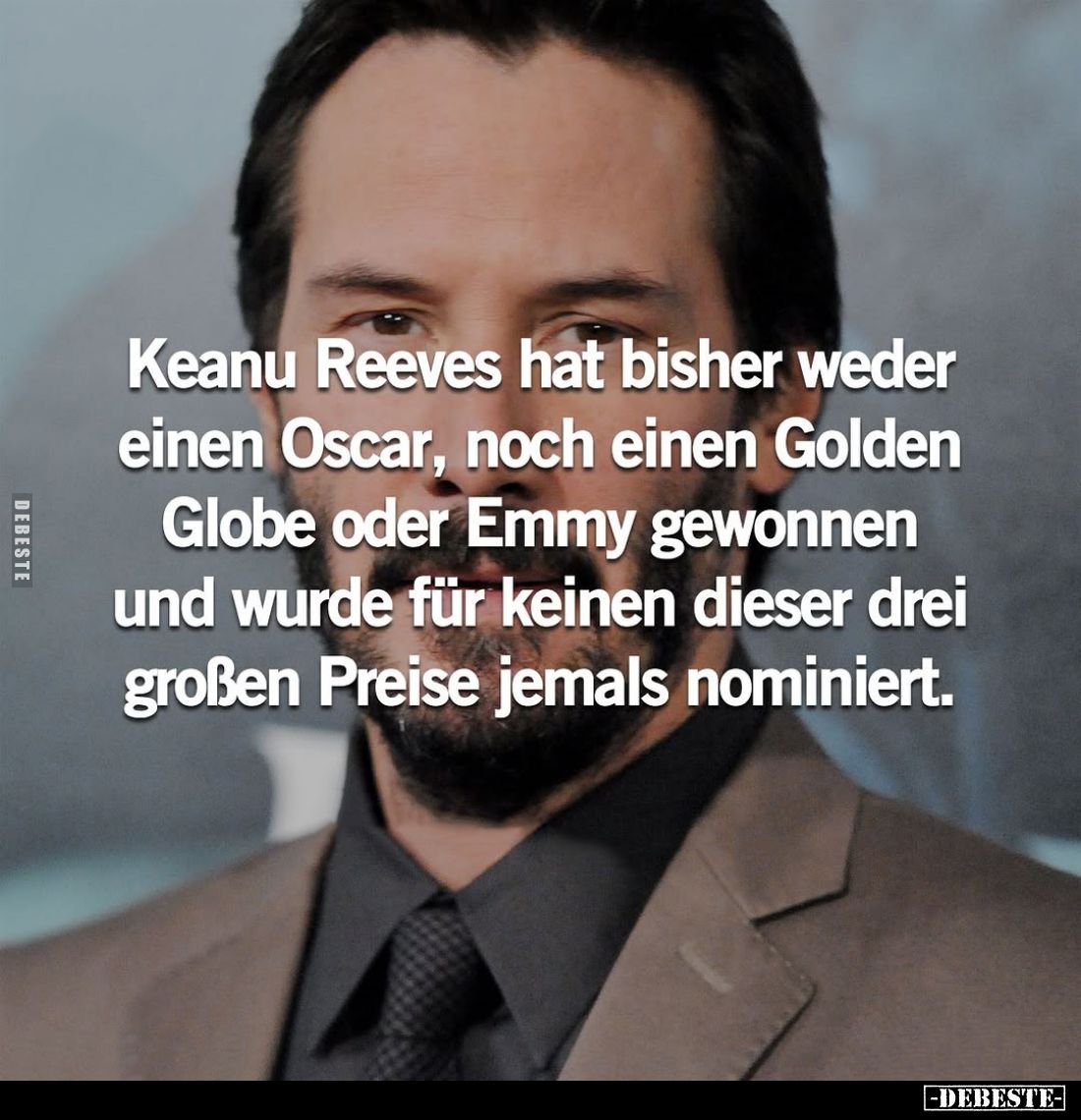 Keanu Reeves hat bisher weder einen Oscar, noch einen Golden Globe oder Emmy gewonnen und wurde für keinen dieser drei großen...