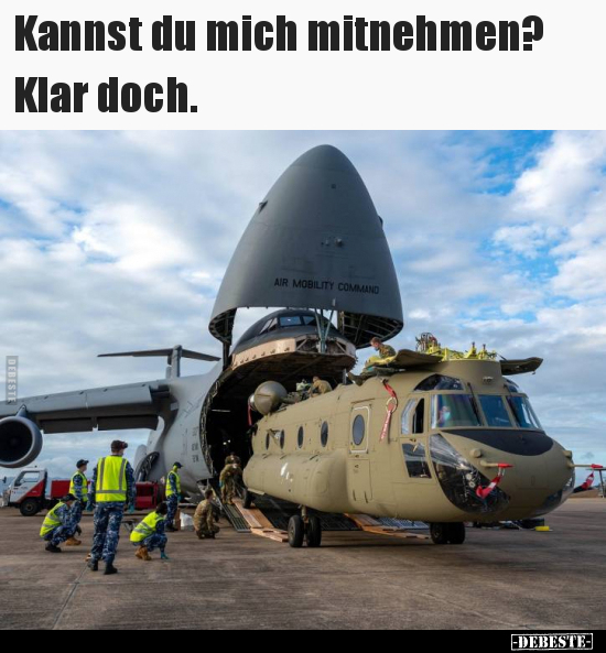 Kannst du mich mitnehmen? Klar doch...