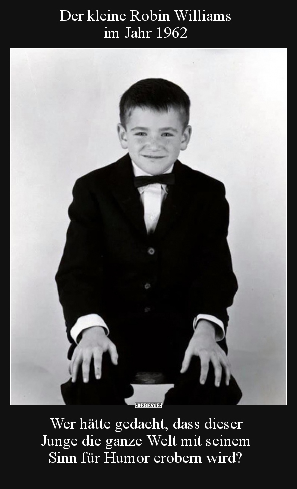 Der kleine Robin Williams im Jahr 1962.. - Lustige Bilder | DEBESTE.de