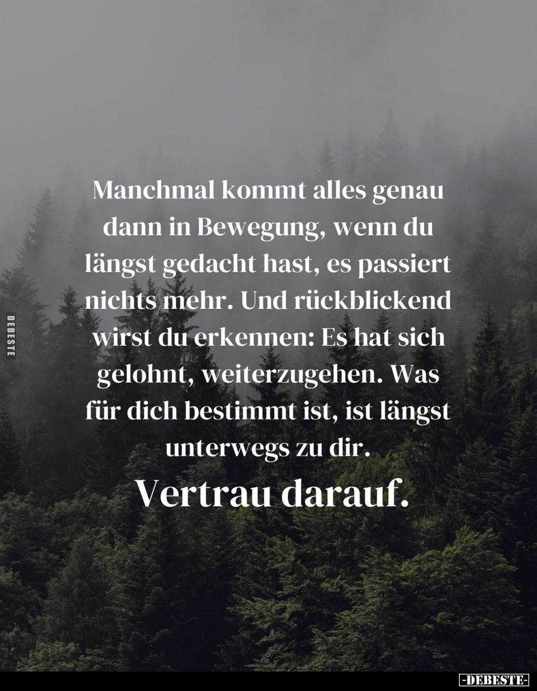 Manchmal kommt alles genau dann in Bewegung, wenn du längst gedacht hast, es passiert nichts mehr. Und rückblickend wirst du ...