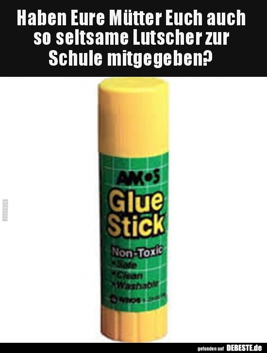Haben Eure Mütter Euch auch so seltsame Lutscher zur..