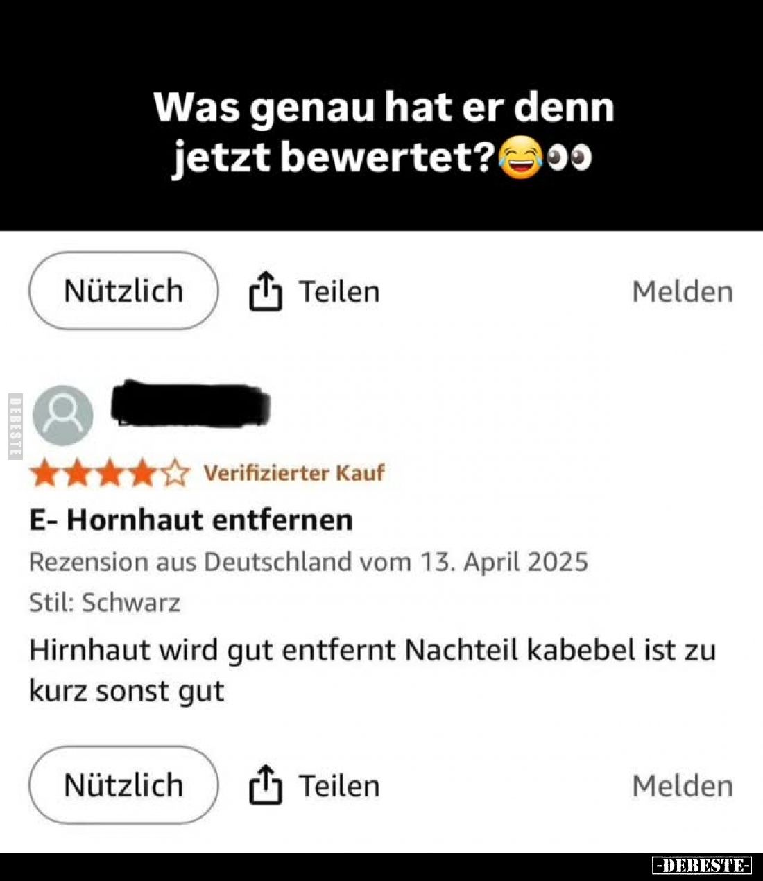 Was genau hat er denn jetzt bewertet?
