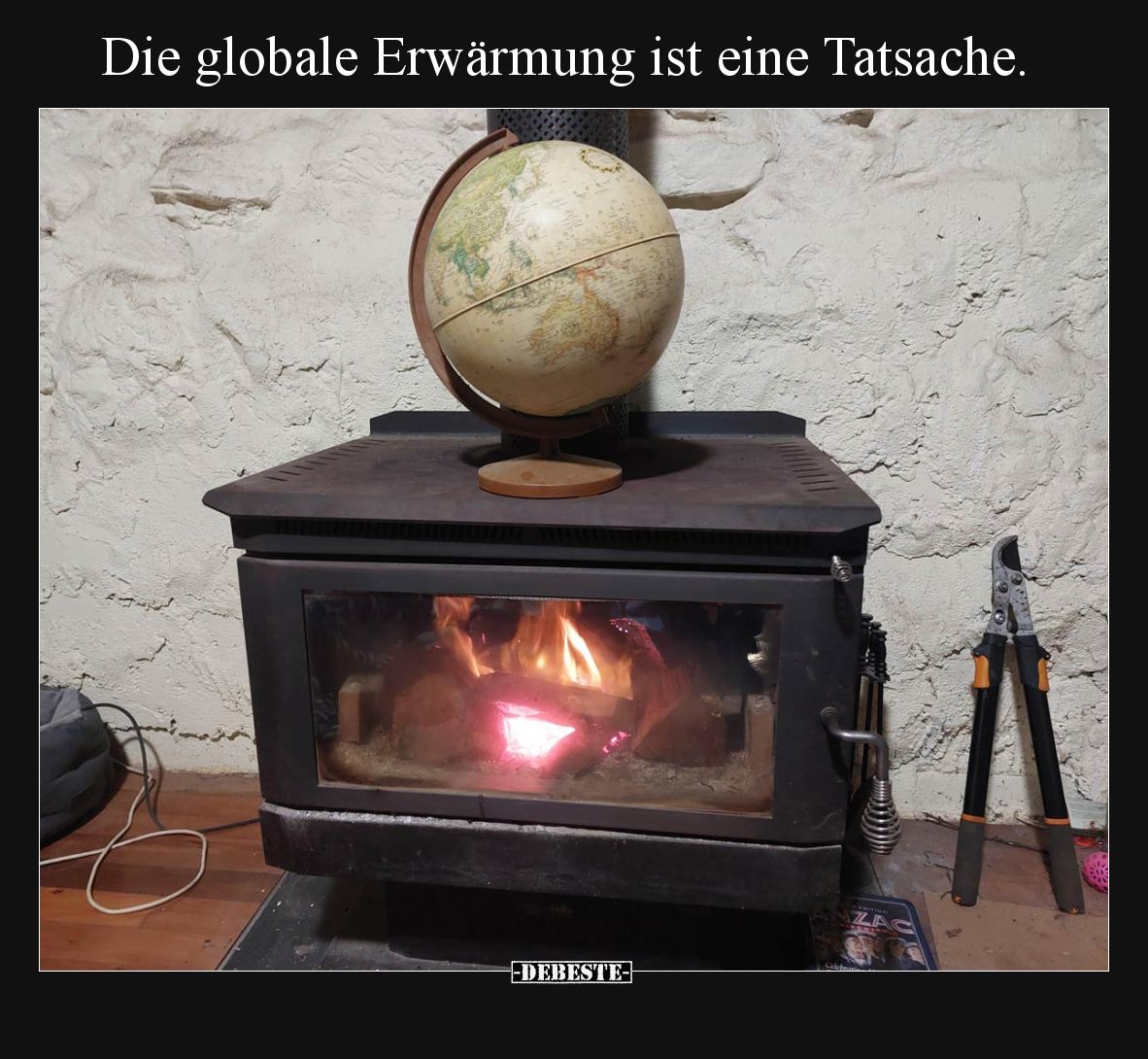 Die globale Erwärmung ist eine Tatsache.