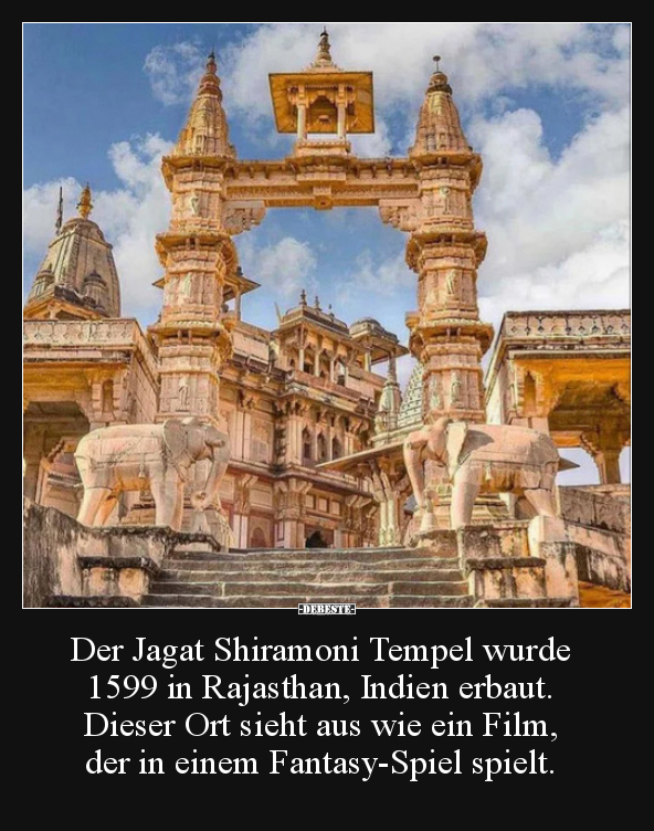 Der Jagat Shiramoni Tempel wurde 1599 in Rajasthan.. - Lustige Bilder | DEBESTE.de