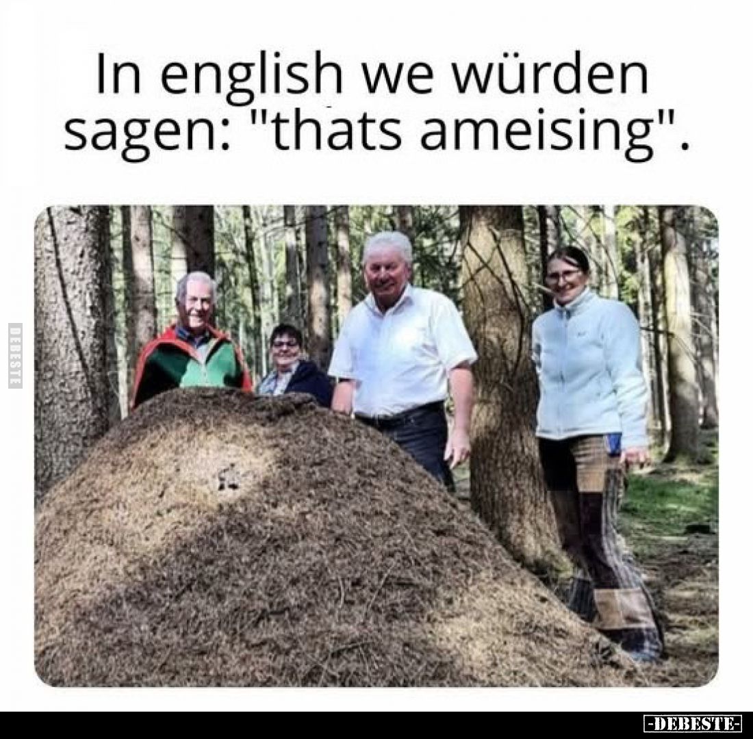 In english we würden sagen: "thats ameising".