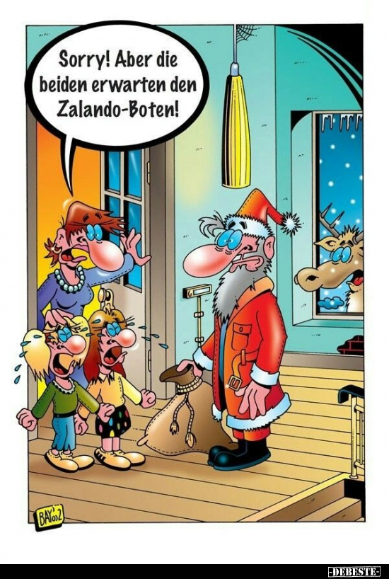 Sorry! Aber die beiden erwarten den Zalando-Boten!.. - Lustige Bilder | DEBESTE.de