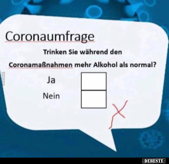 Coronaumfrage.. - Lustige Bilder | DEBESTE.de