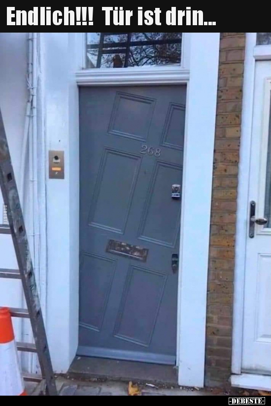 Endlich!!! Tür ist drin...