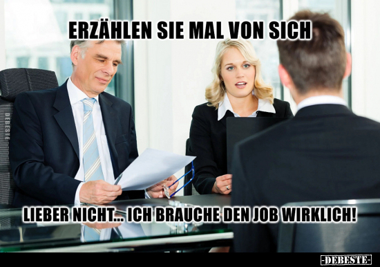 Bewerbung, Vorstellungsgespräch, Job, Arbeit, Karriere, Humor, Notwendig, Ehrlichkeit, Gespräch