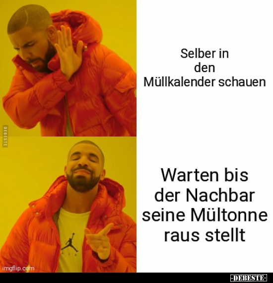Selber in den Müllkalender schauen..
