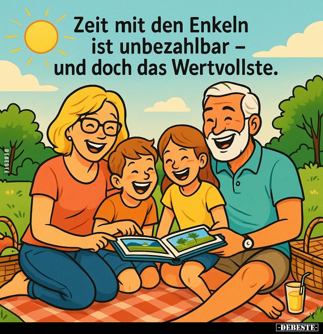 Zeit mit den Enkeln ist unbezahlbar und doch das Wertvollste.