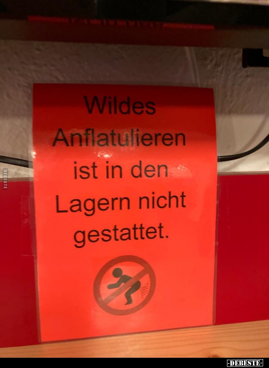 Wildes Anflatulieren ist in den Lagern nicht.. - Lustige Bilder | DEBESTE.de