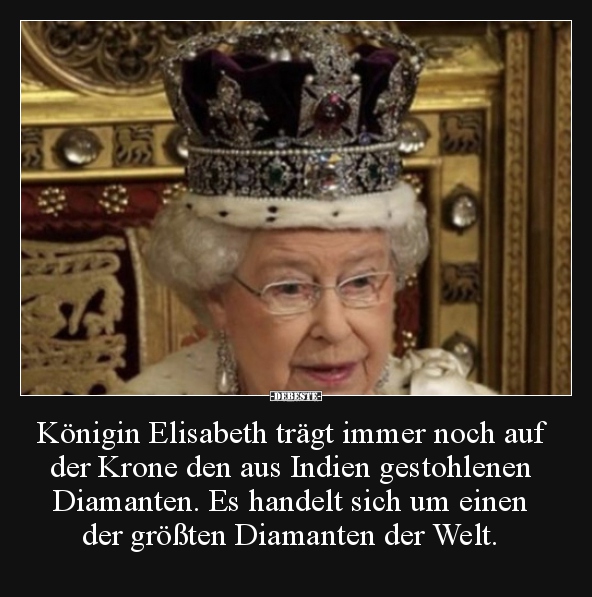 Königin Elisabeth trägt immer noch auf der Krone den aus.. - Lustige Bilder | DEBESTE.de