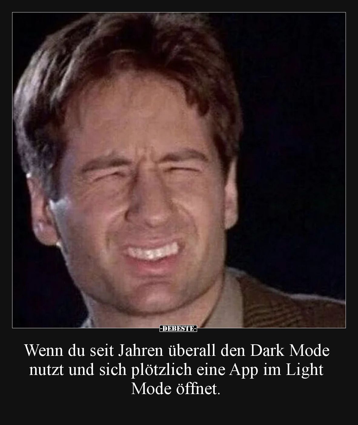 Wenn du seit Jahren überall den Dark Mode nutzt und sich plötzlich eine App im Light Mode öffnet