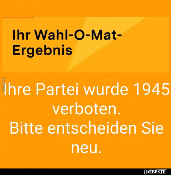 Ihr Wahl-O-Mat-Ergebnis..